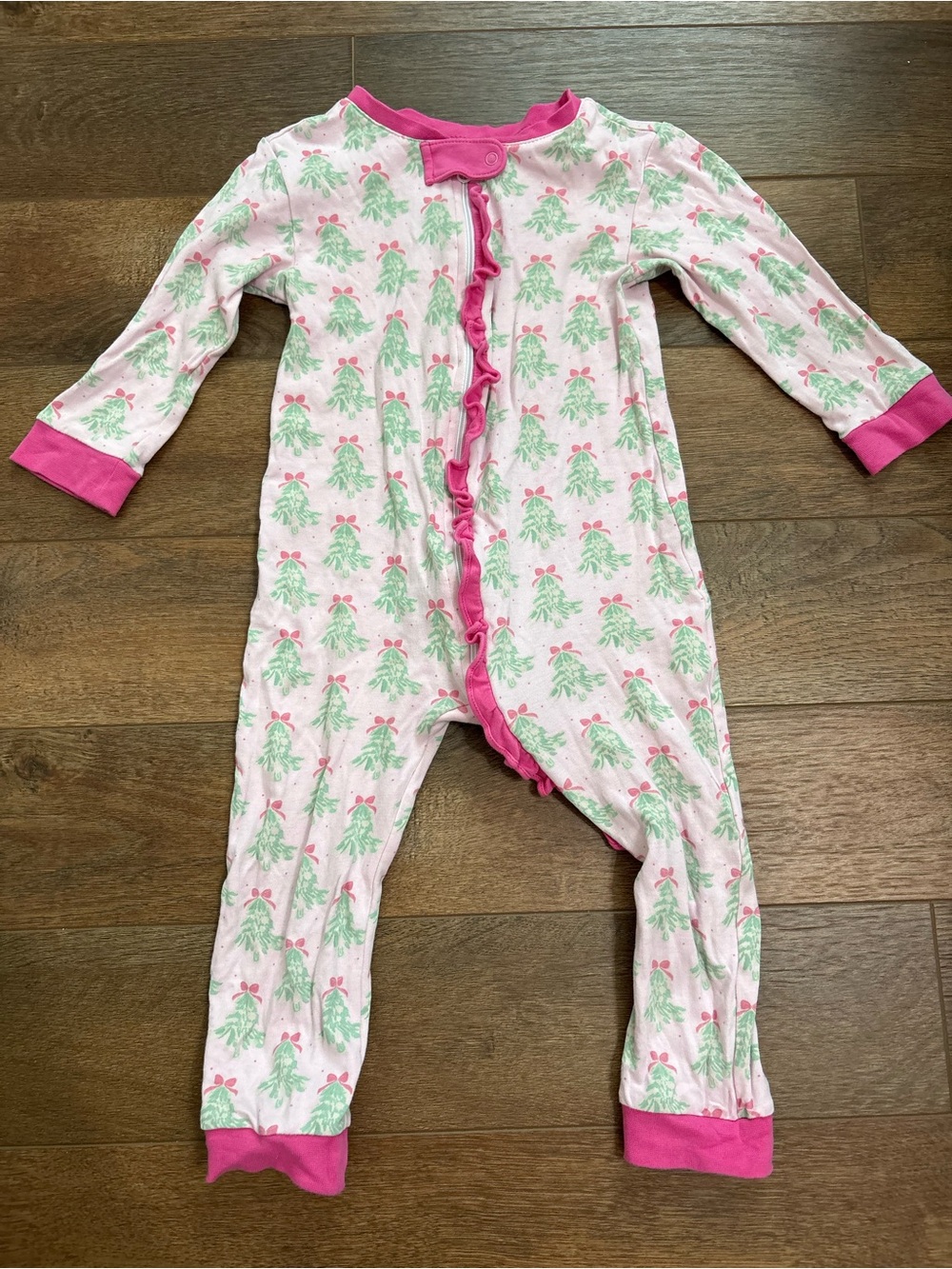 James & Lottie 18m Pink & green Christmas Tree Sleeper girls